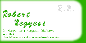 robert megyesi business card